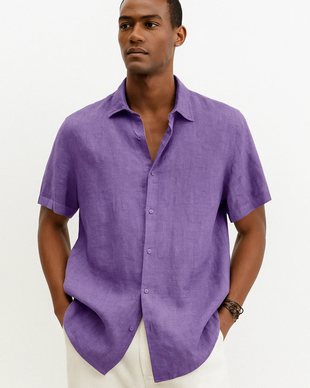 Ryan - Camicia con colletto aperto