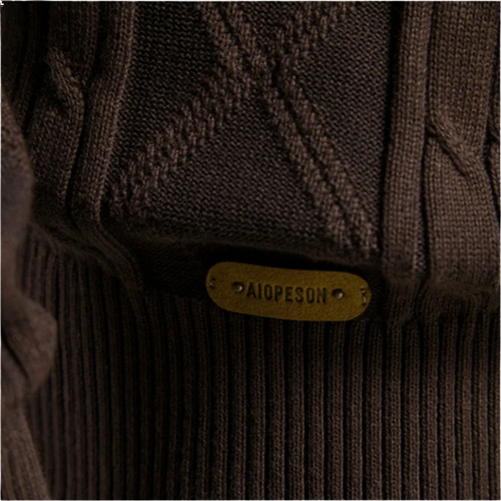 Leo - Cardigan a rombi Soft-Blend