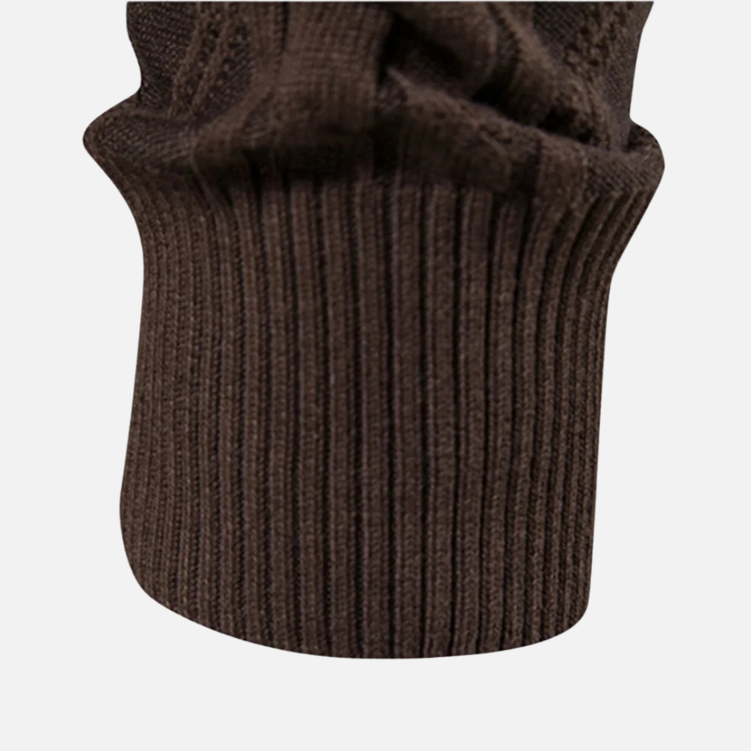 Leo - Cardigan a rombi Soft-Blend