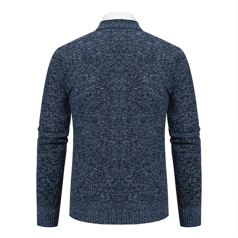 Patrick - Cardigan innovativo a maglia rasata spessa