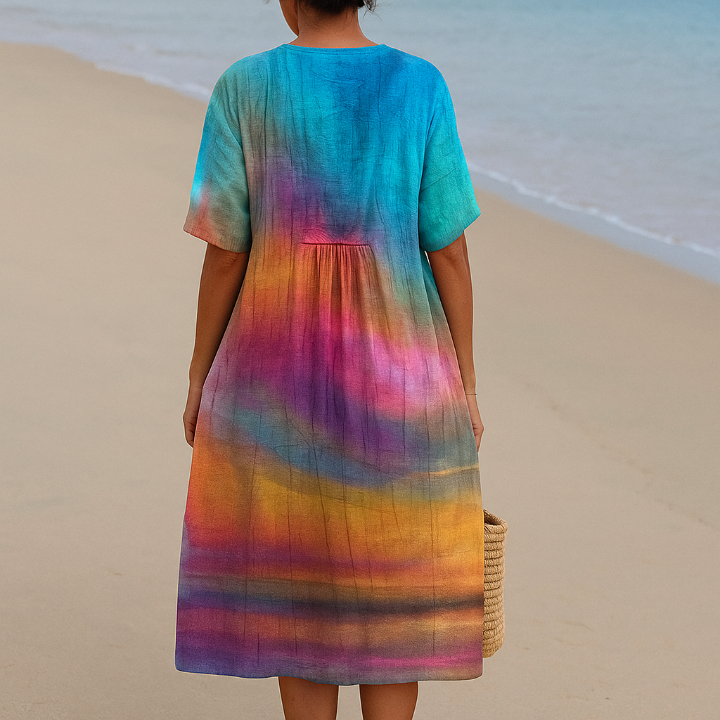 Chelsea - Abito tie-dye Sunset