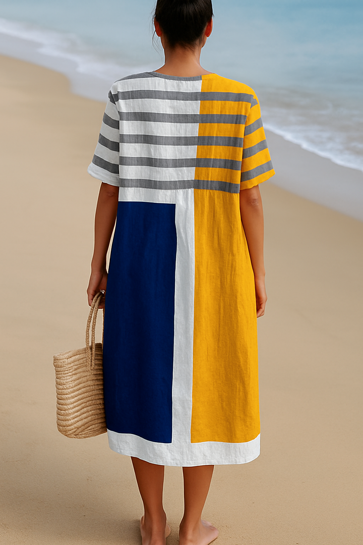 Phoebe - Vestito color block