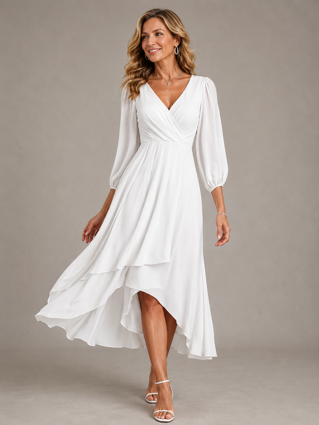 Mia™ | Vestito lungo elegante con scollo a V