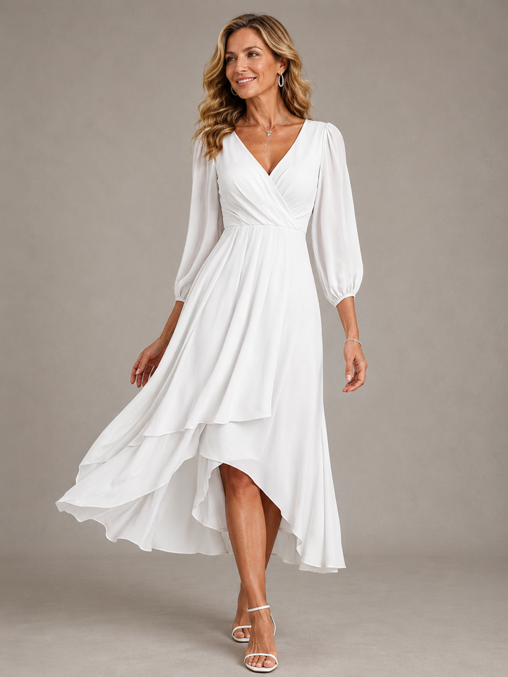 Mia™ | Vestito lungo elegante con scollo a V