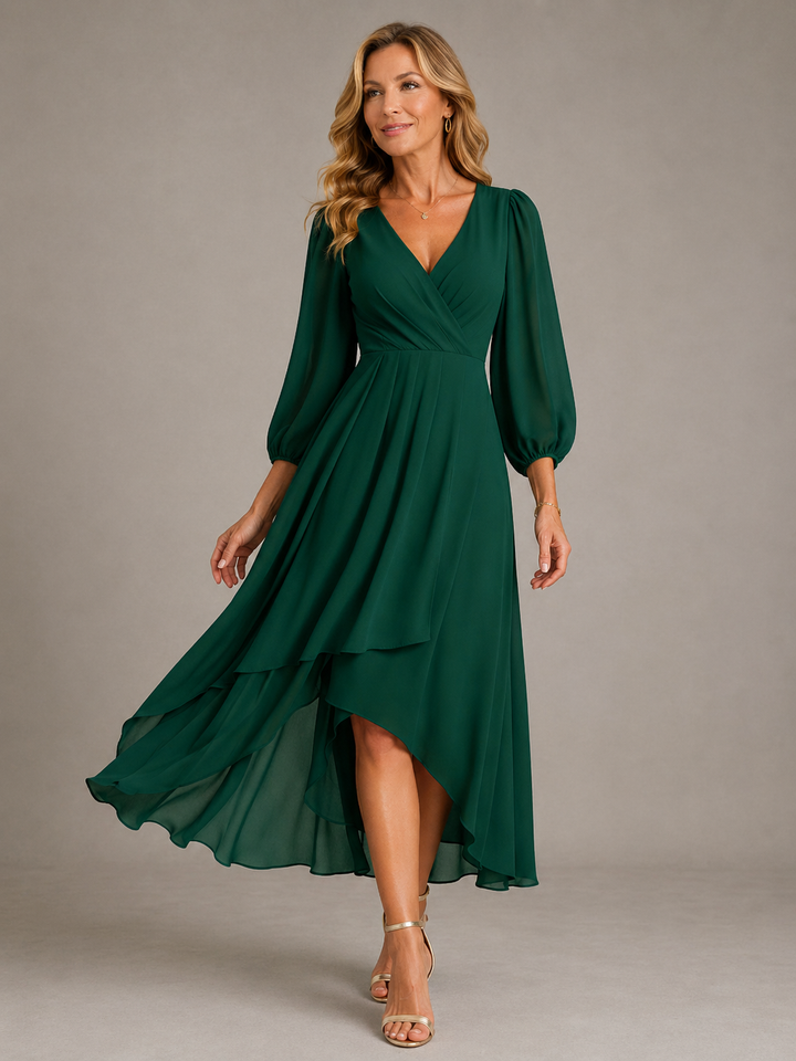 Mia™ | Vestito lungo elegante con scollo a V