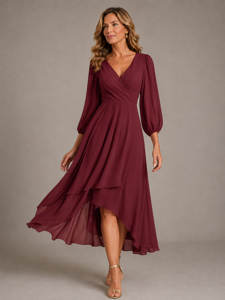 Mia™ | Vestito lungo elegante con scollo a V