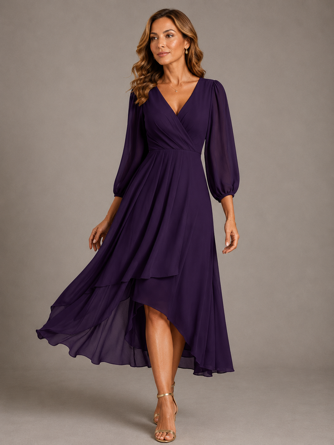 Mia™ | Vestito lungo elegante con scollo a V