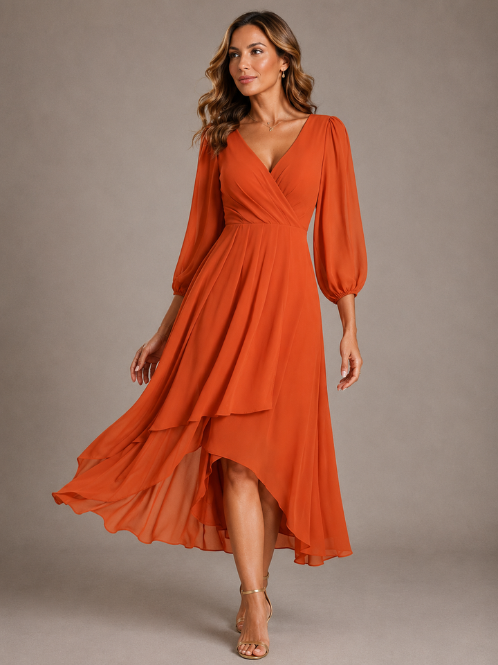 Mia™ | Vestito lungo elegante con scollo a V