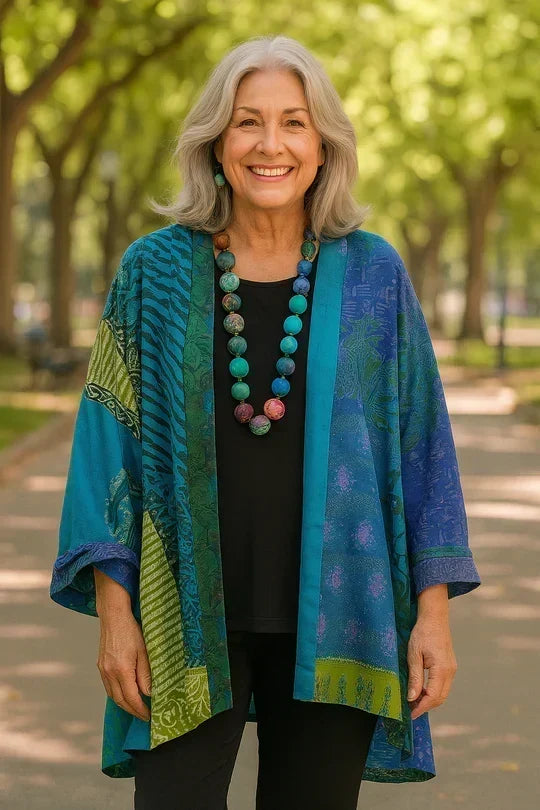 Astrid | Cardigan elegante drappeggiato