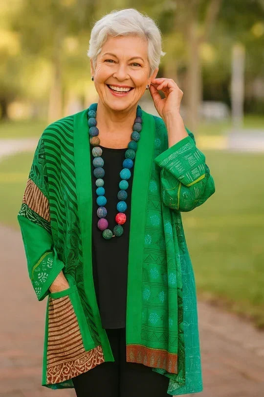 Astrid | Cardigan elegante drappeggiato