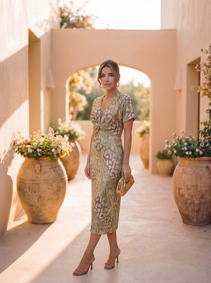 Giulia – Abito elegante realizzato in tessuto leggero e fluido