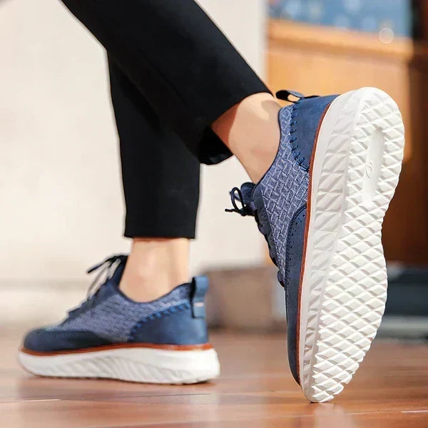 Angus - Sneakers in similpelle Oxford
