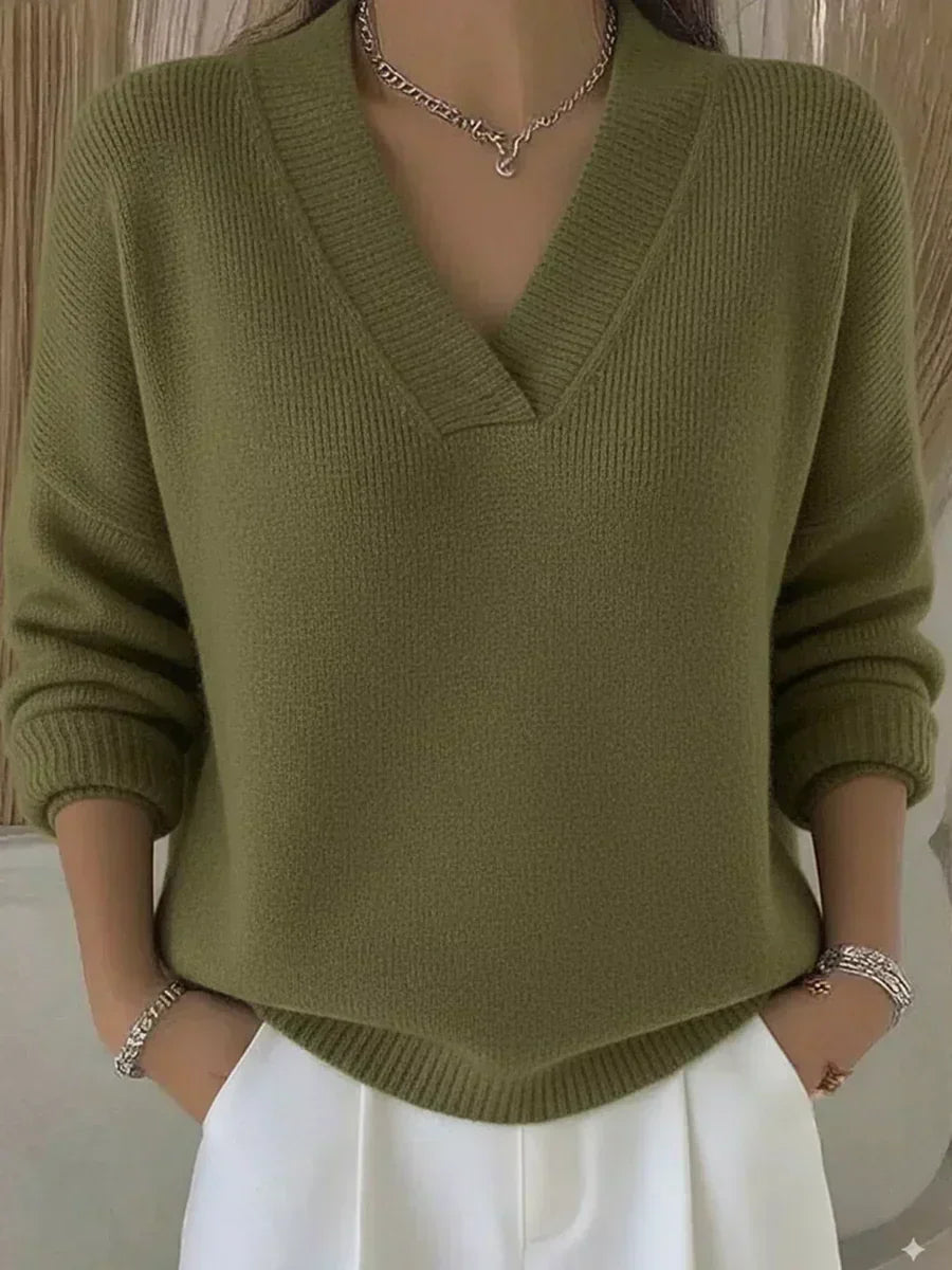 Violeta | Maglione Largo con Collo a V