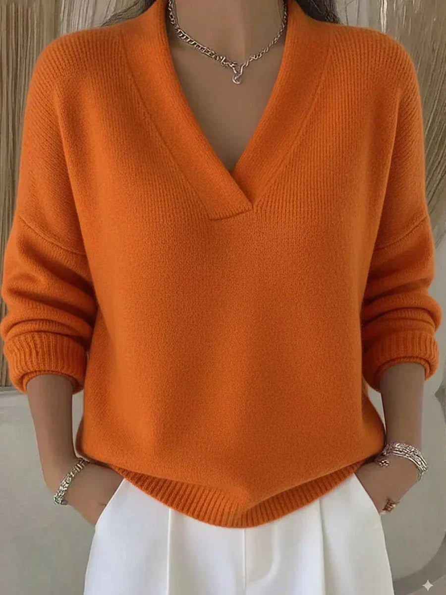 Violeta | Maglione Largo con Collo a V