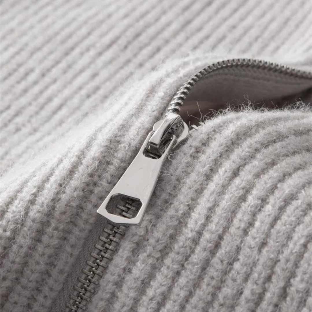 Ethan - Giacca in maglia con zip