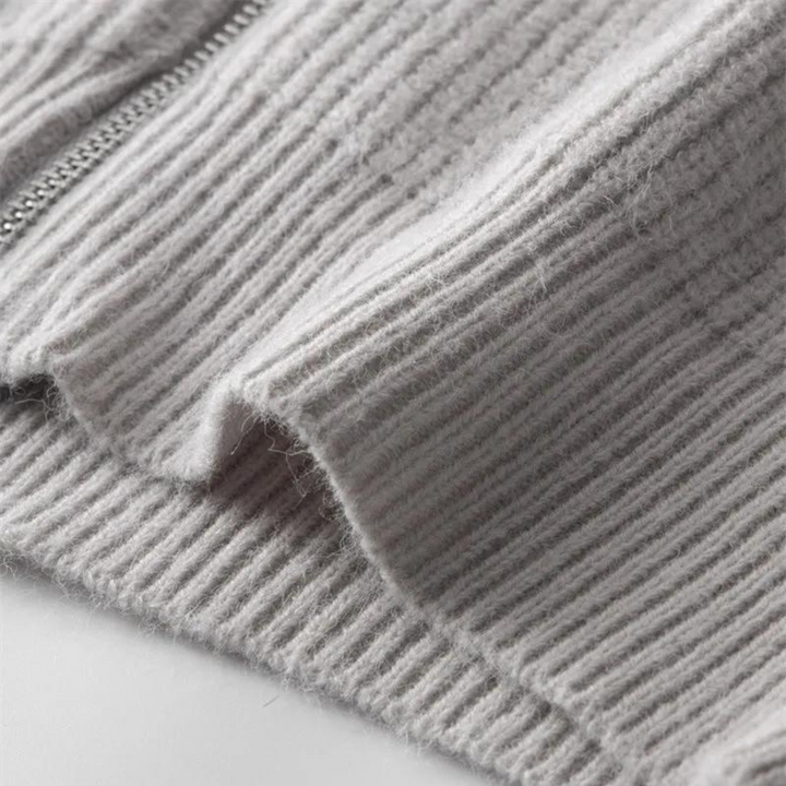 Ethan - Giacca in maglia con zip