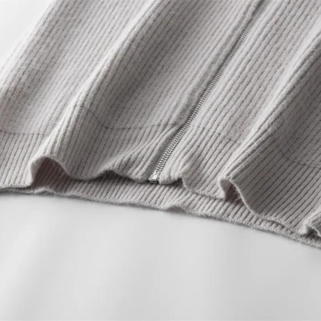 Ethan - Giacca in maglia con zip
