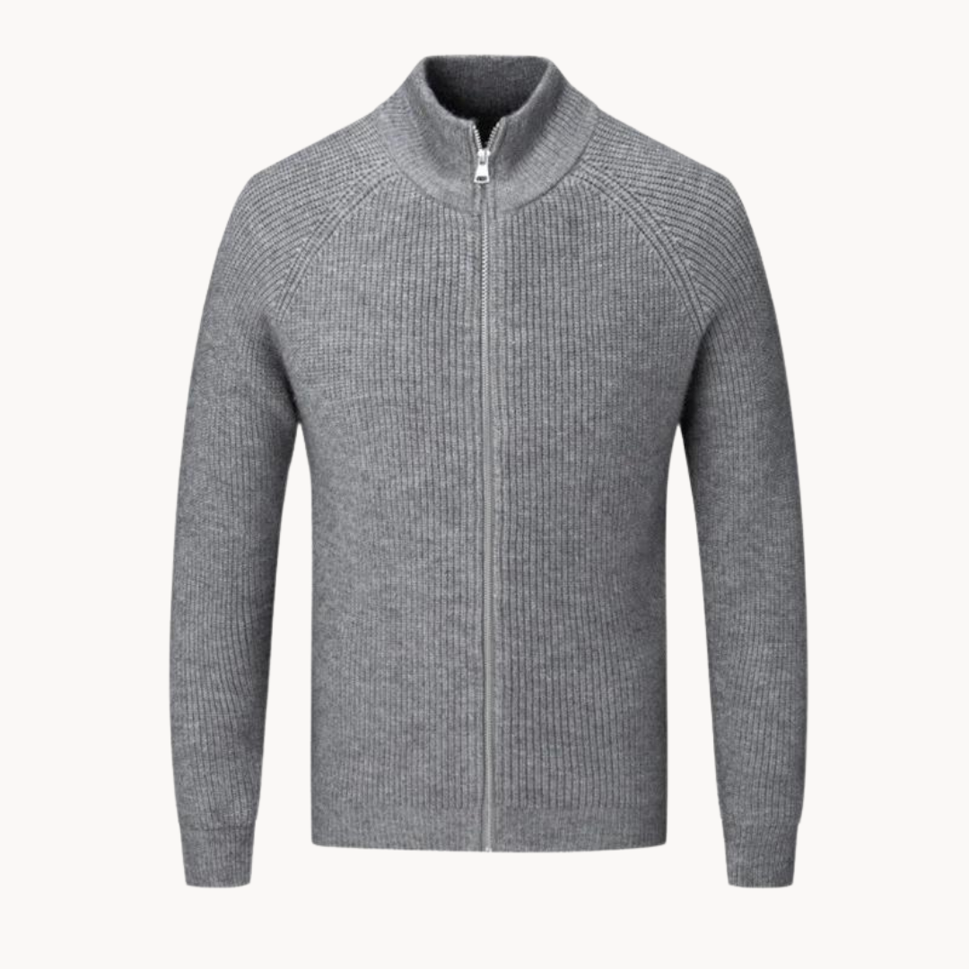 Ethan - Giacca in maglia con zip
