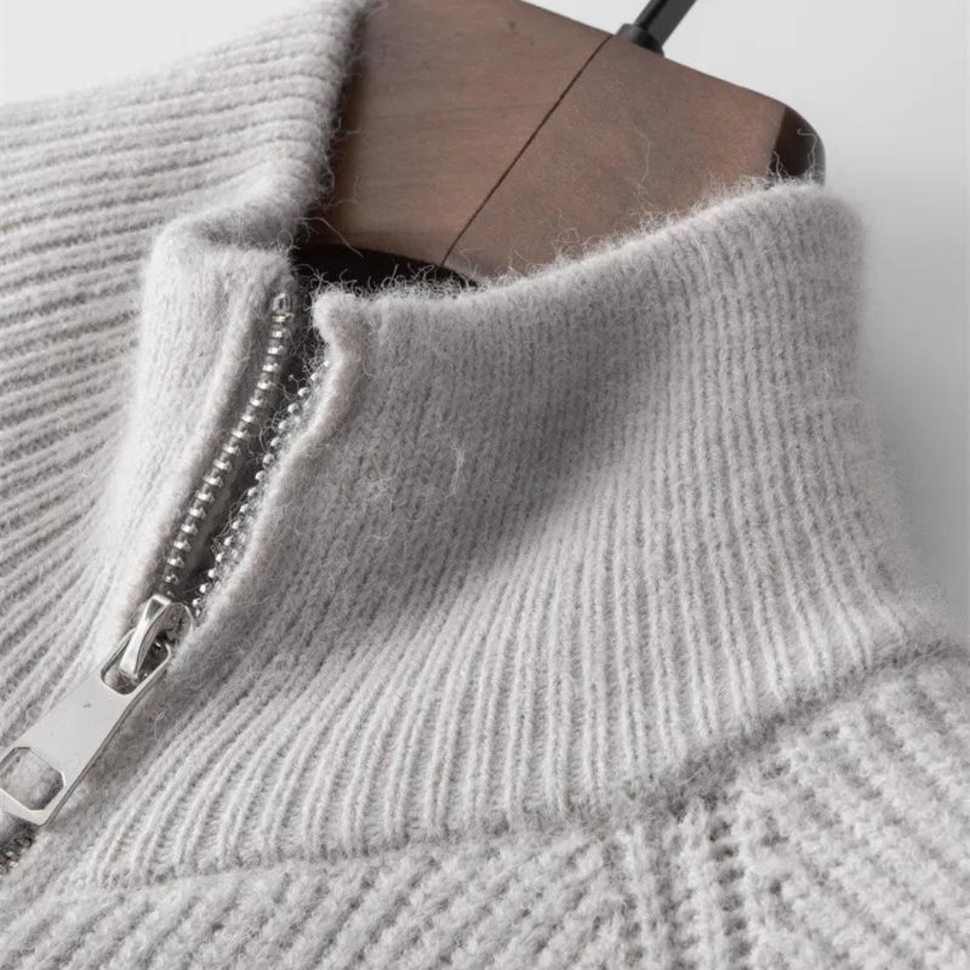 Ethan - Giacca in maglia con zip