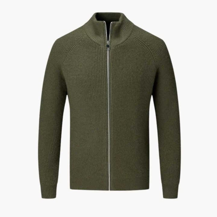 Ethan - Giacca in maglia con zip
