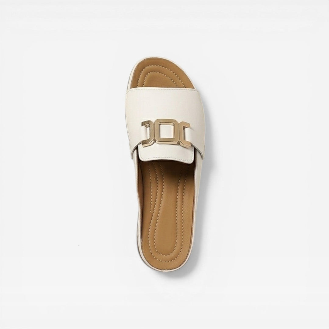 Sandali eleganti con fibbia da donna – Calzata confortevole