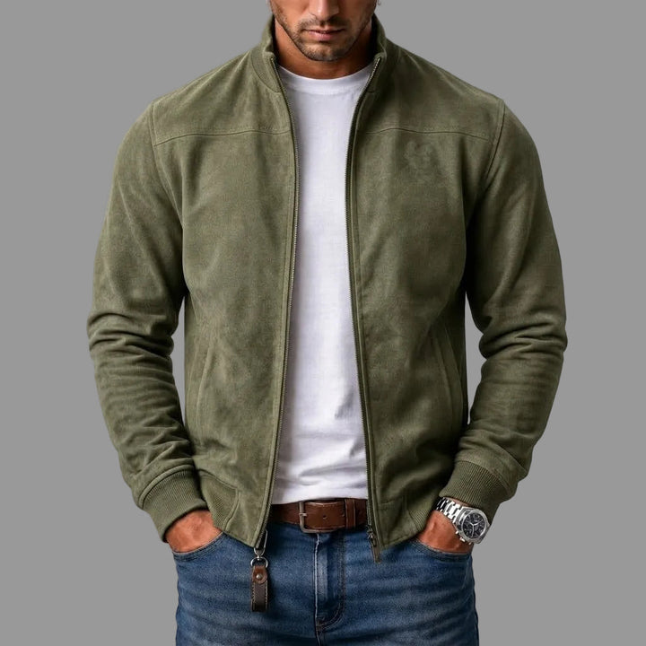 Dieter | Giacca Bomber in Pelle Scamosciata