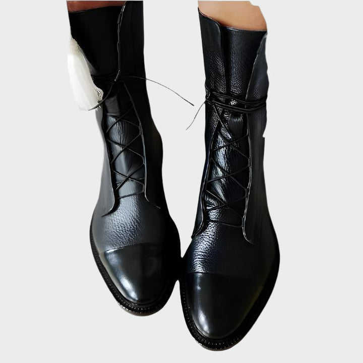 Hallie - Orthopedic Faux Leather Boots