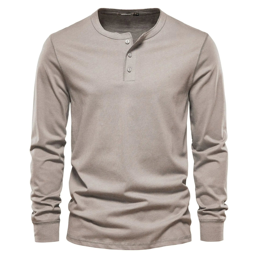 Owen - Maglia Henley in misto morbido traspirante