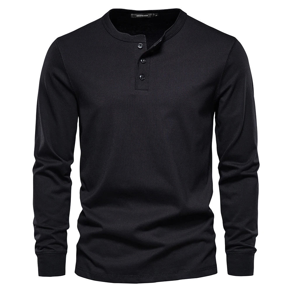 Owen - Maglia Henley in misto morbido traspirante