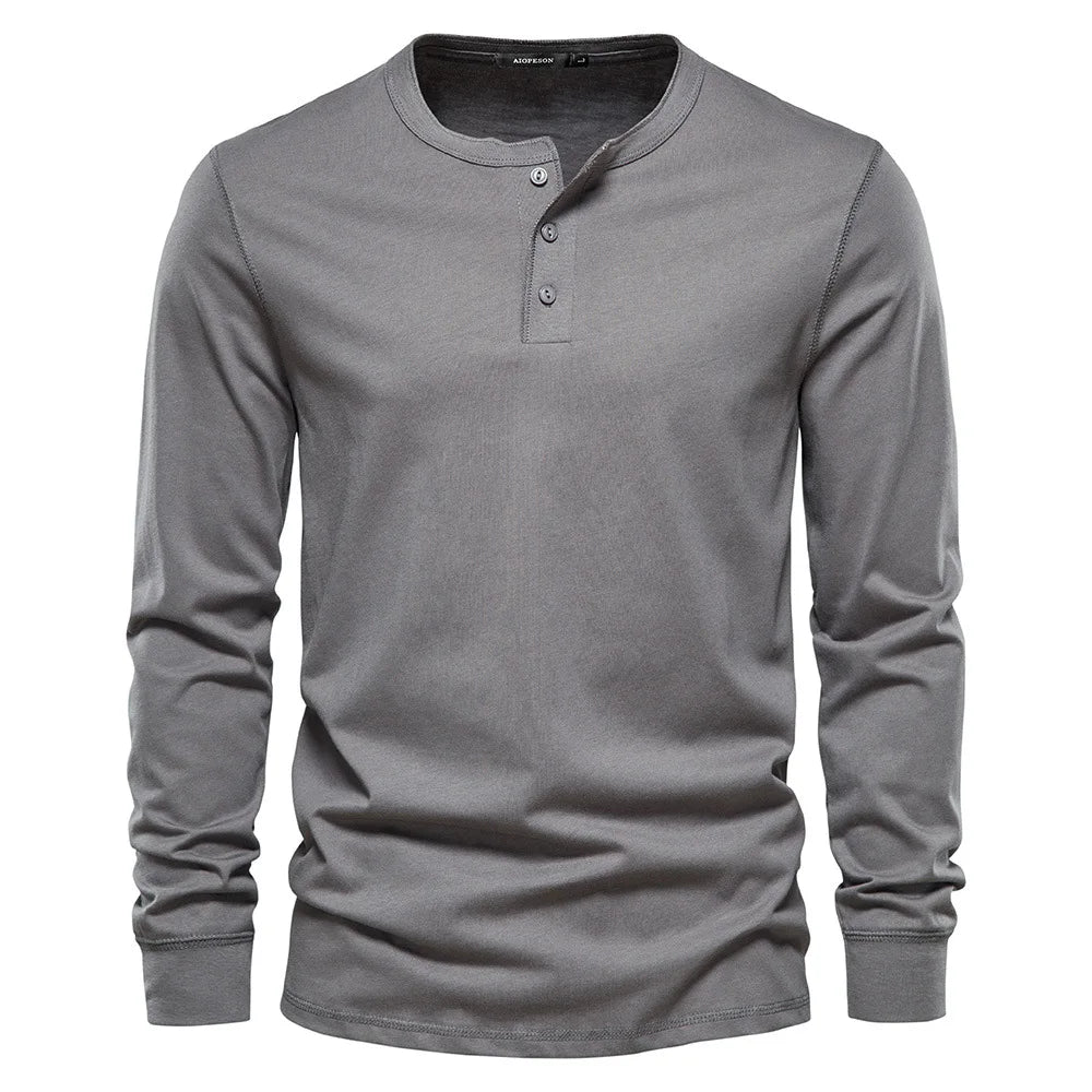 Owen - Maglia Henley in misto morbido traspirante
