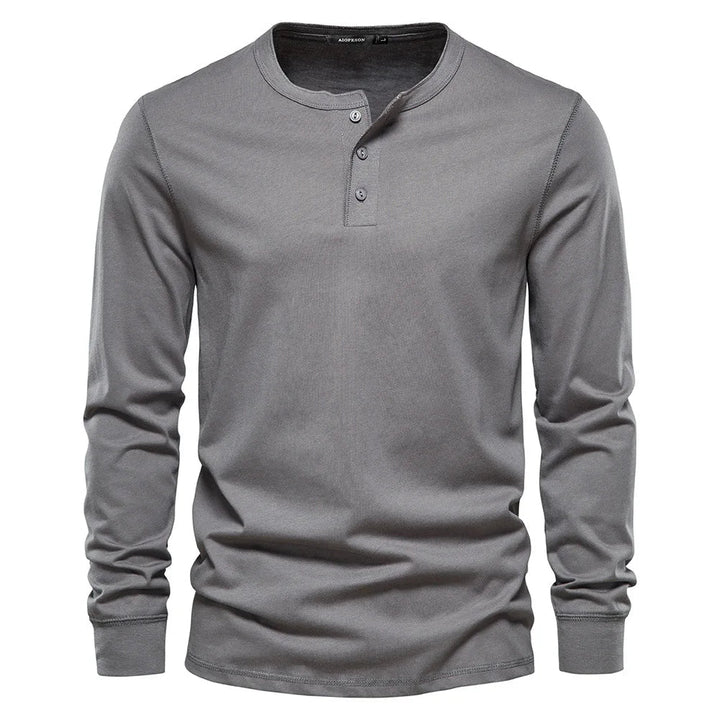 Owen - Maglia Henley in misto morbido traspirante