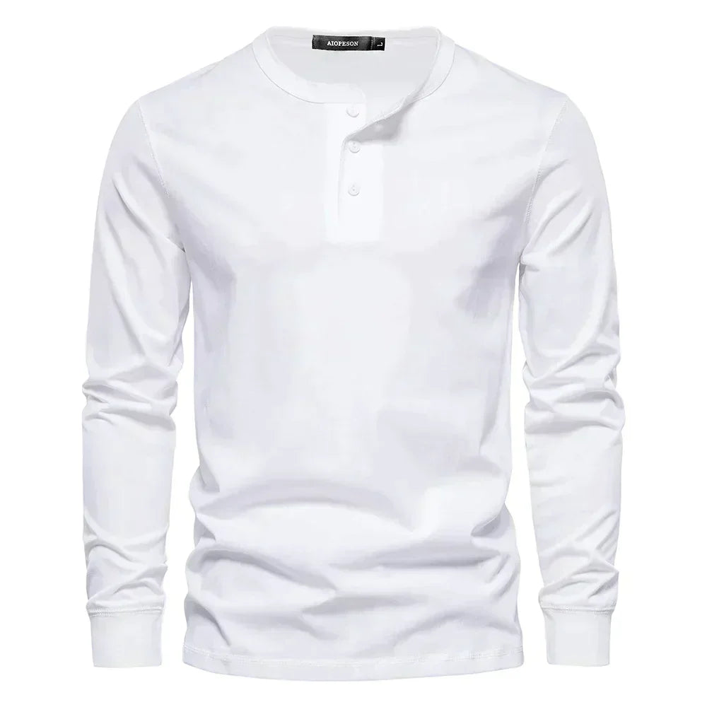 Owen - Maglia Henley in misto morbido traspirante