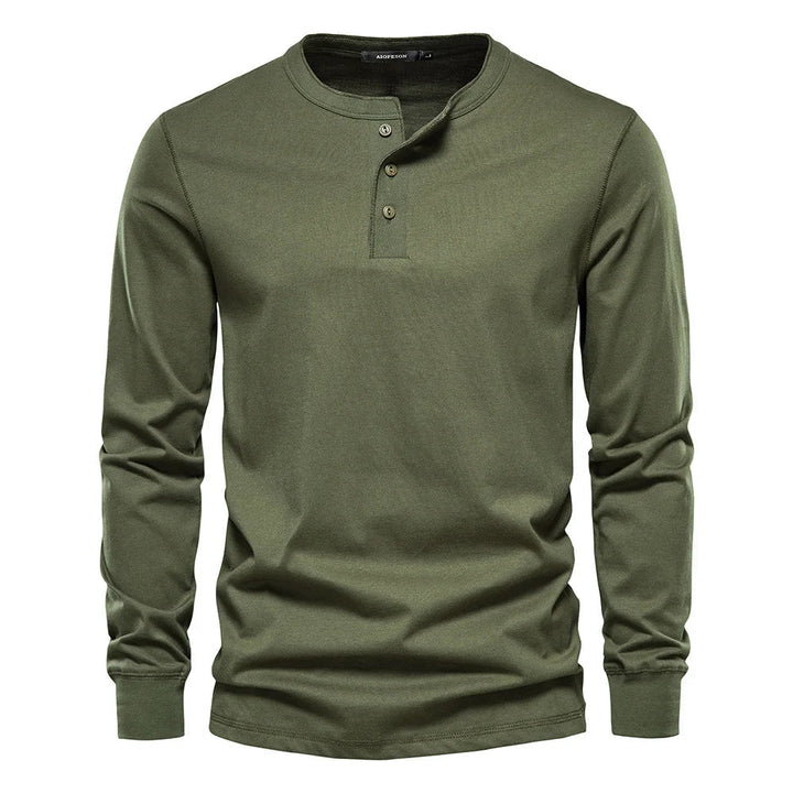 Owen - Maglia Henley in misto morbido traspirante