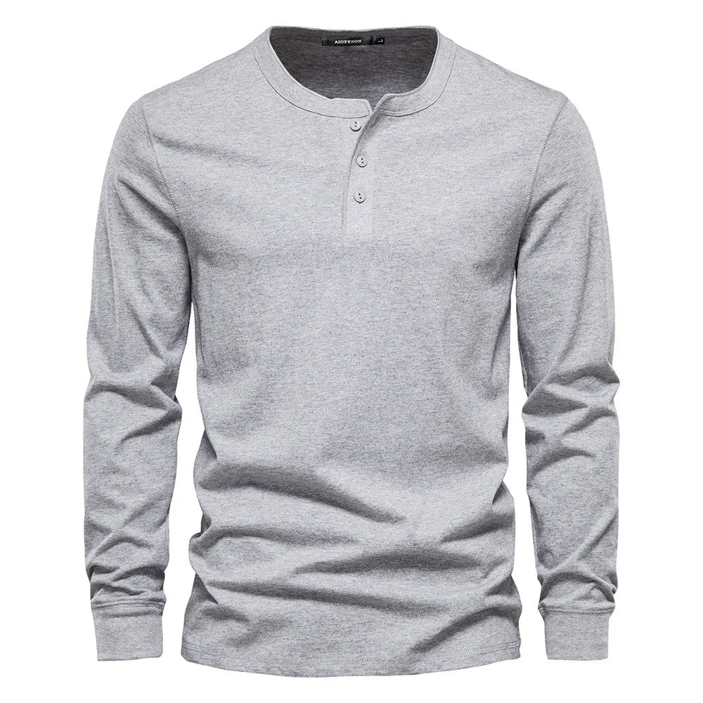 Owen - Maglia Henley in misto morbido traspirante
