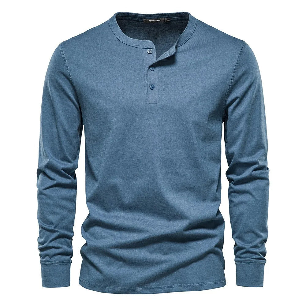 Owen - Maglia Henley in misto morbido traspirante