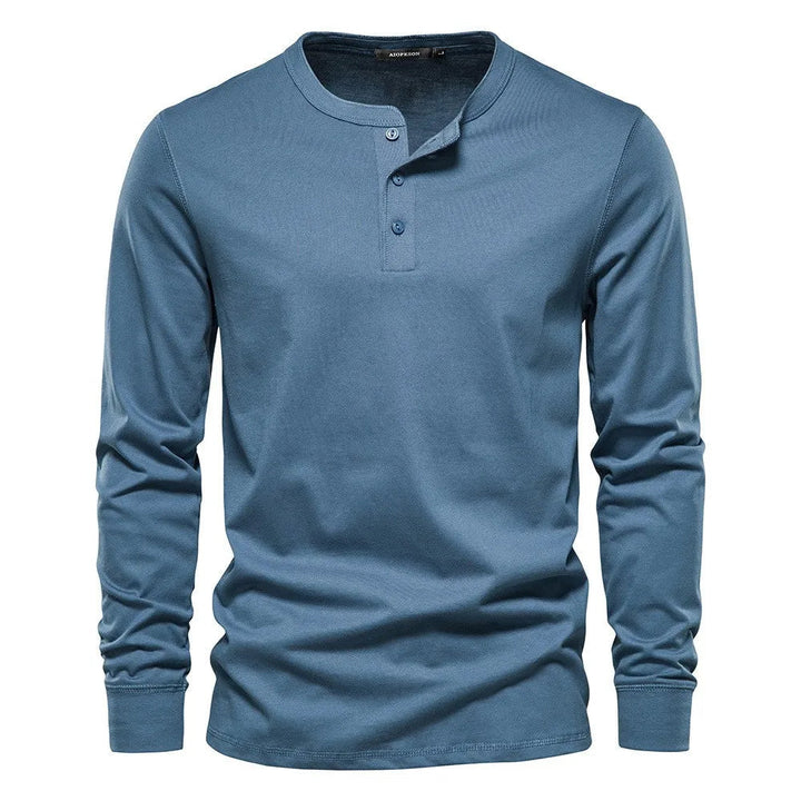 Owen - Maglia Henley in misto morbido traspirante