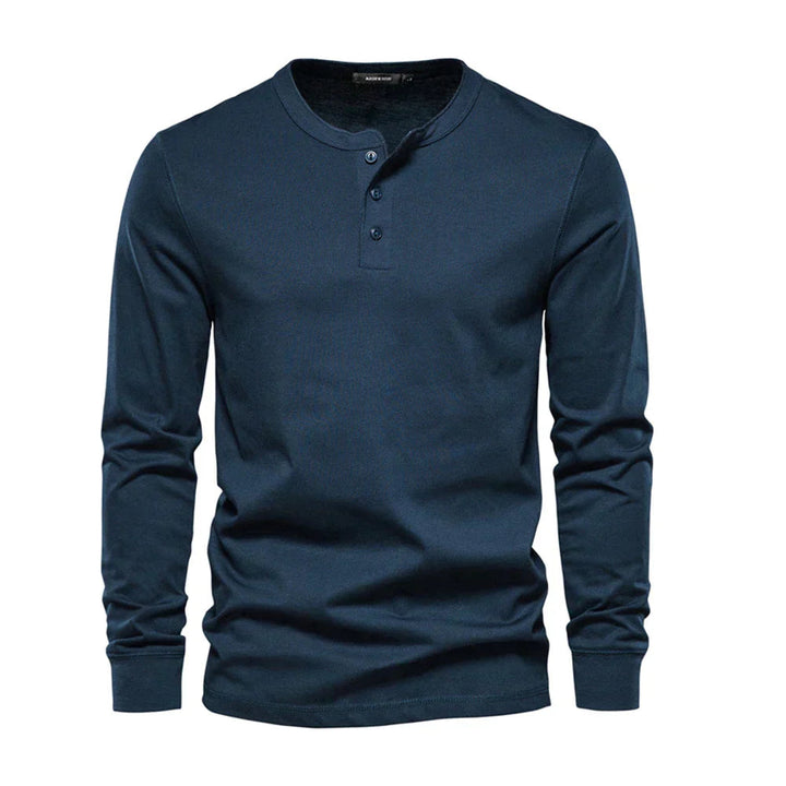 Owen - Maglia Henley in misto morbido traspirante