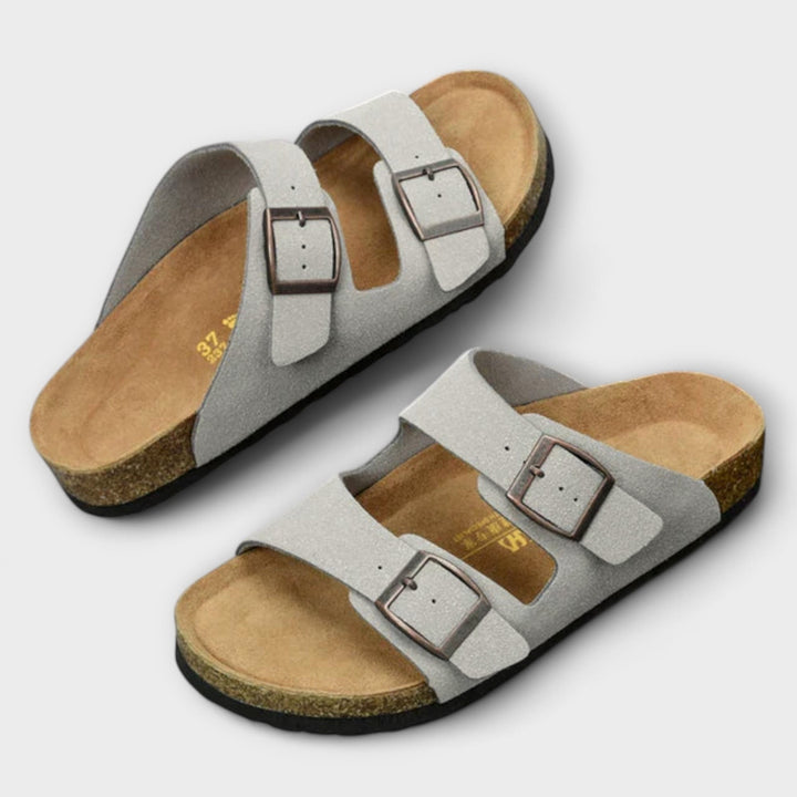 Adelheid - Slippers with Double Buckle