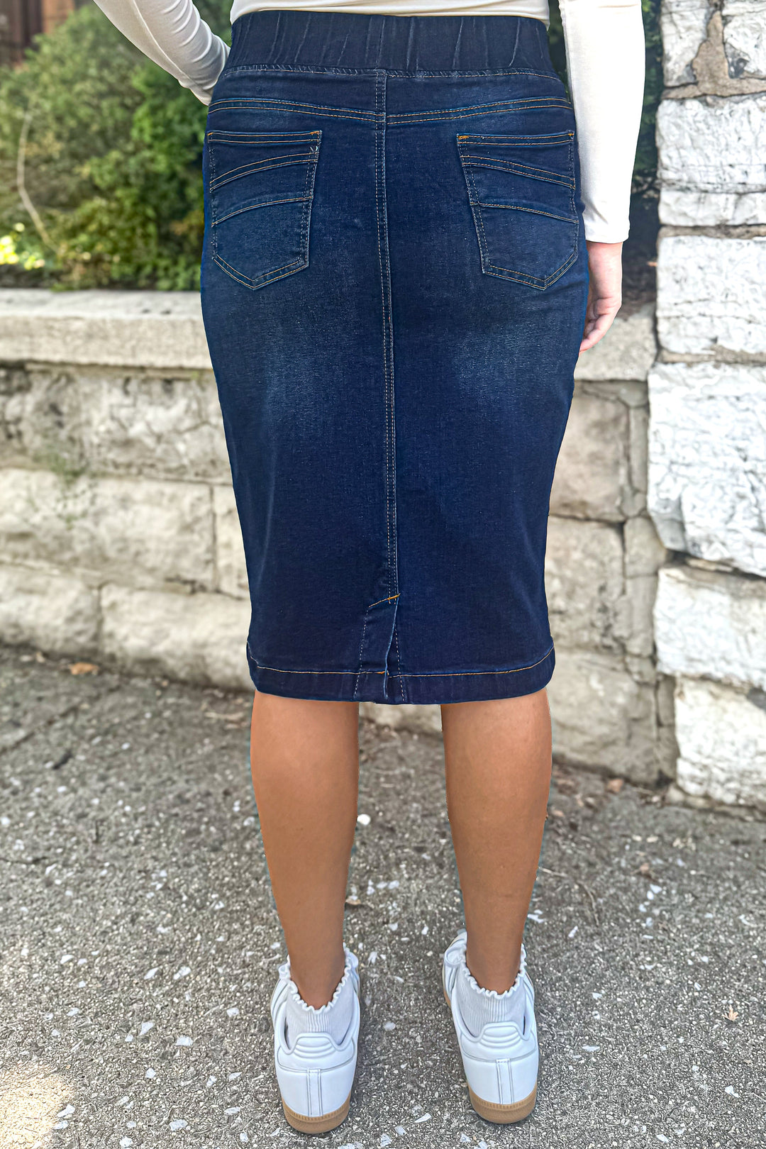 Classic Waistband Denim (Dk. Indigo)