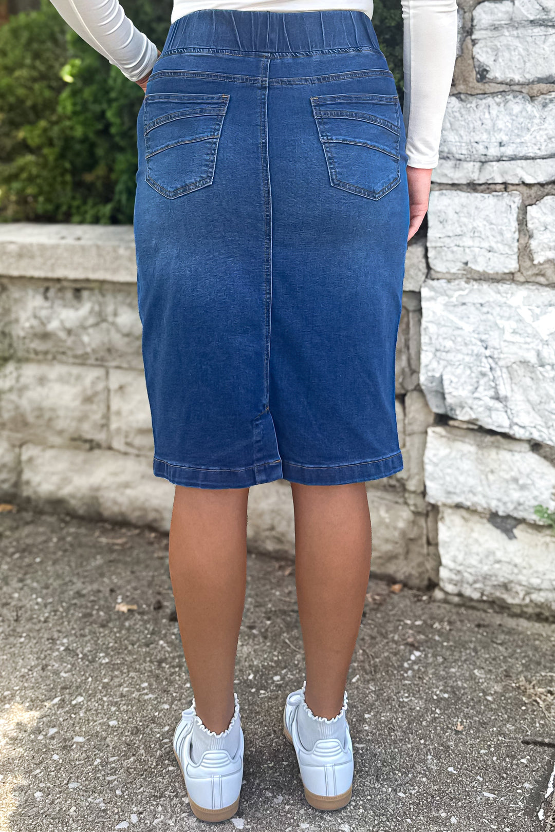 Jeans classici con vita regolare (indaco)