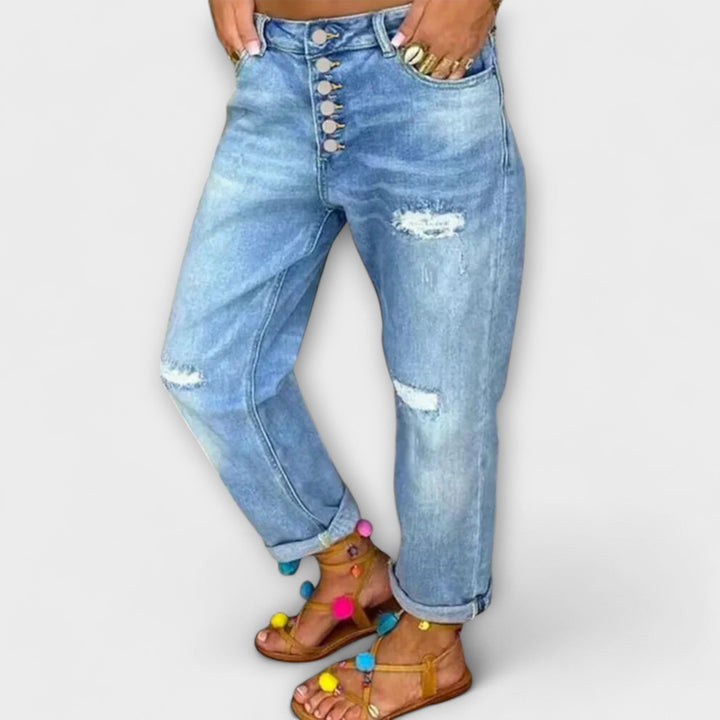 Evie - Jeans in denim relaxed