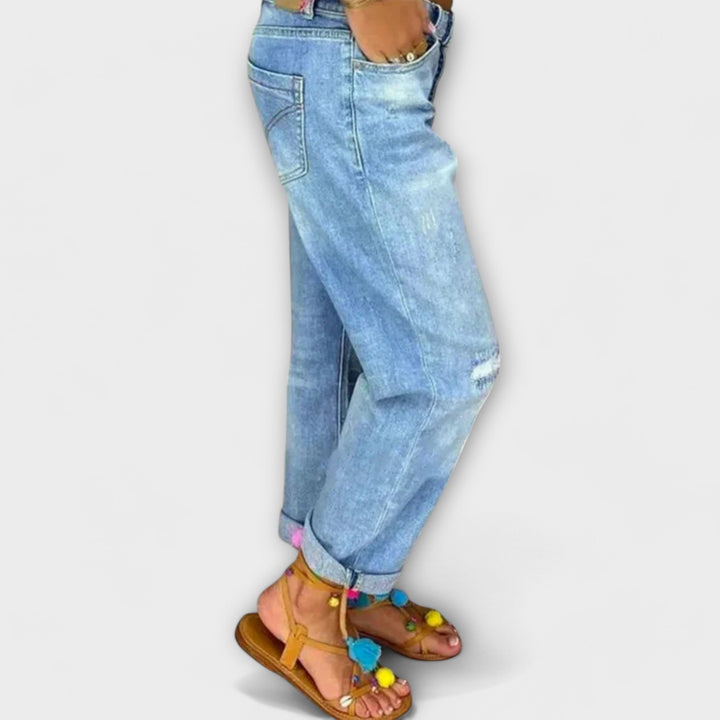 Evie - Jeans in denim relaxed