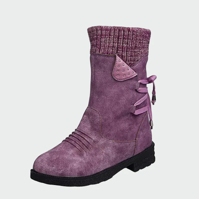 Millie - Eleganti stivaletti in finta pelle scamosciata