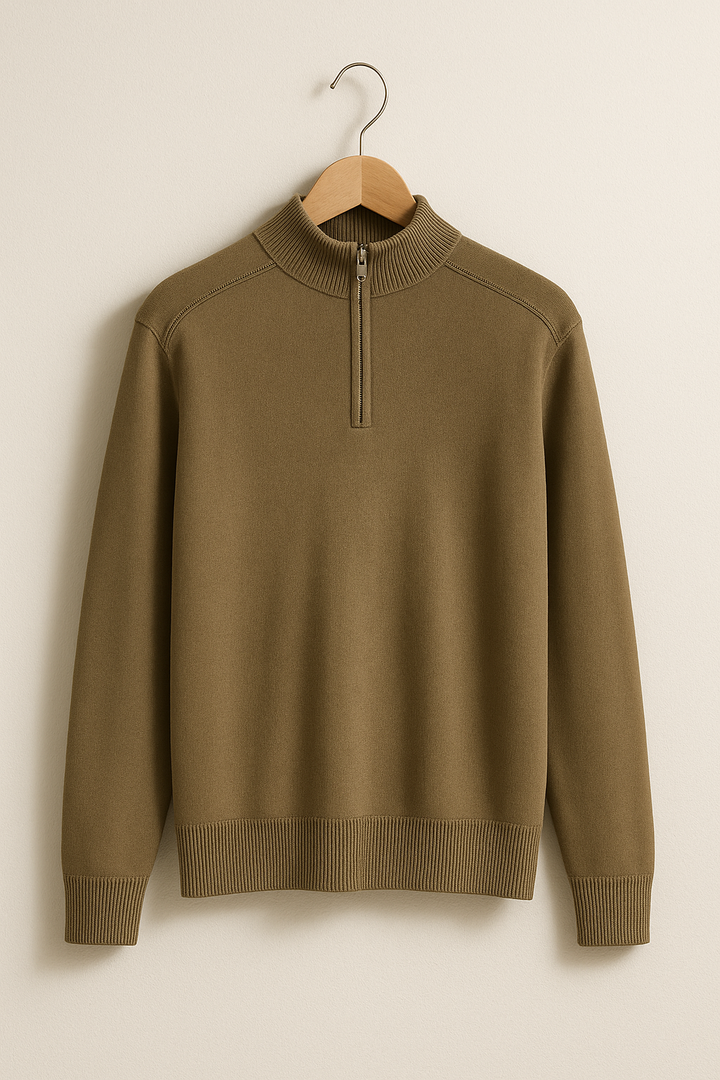 Marcus - Maglione con mezza zip
