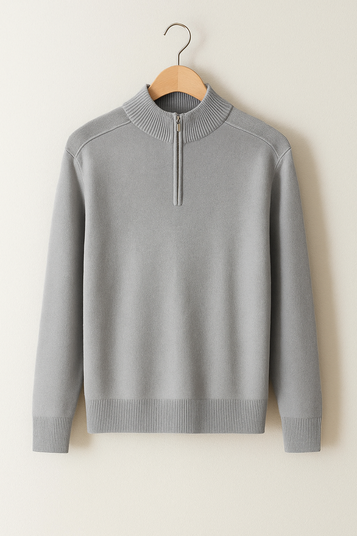Marcus - Maglione con mezza zip