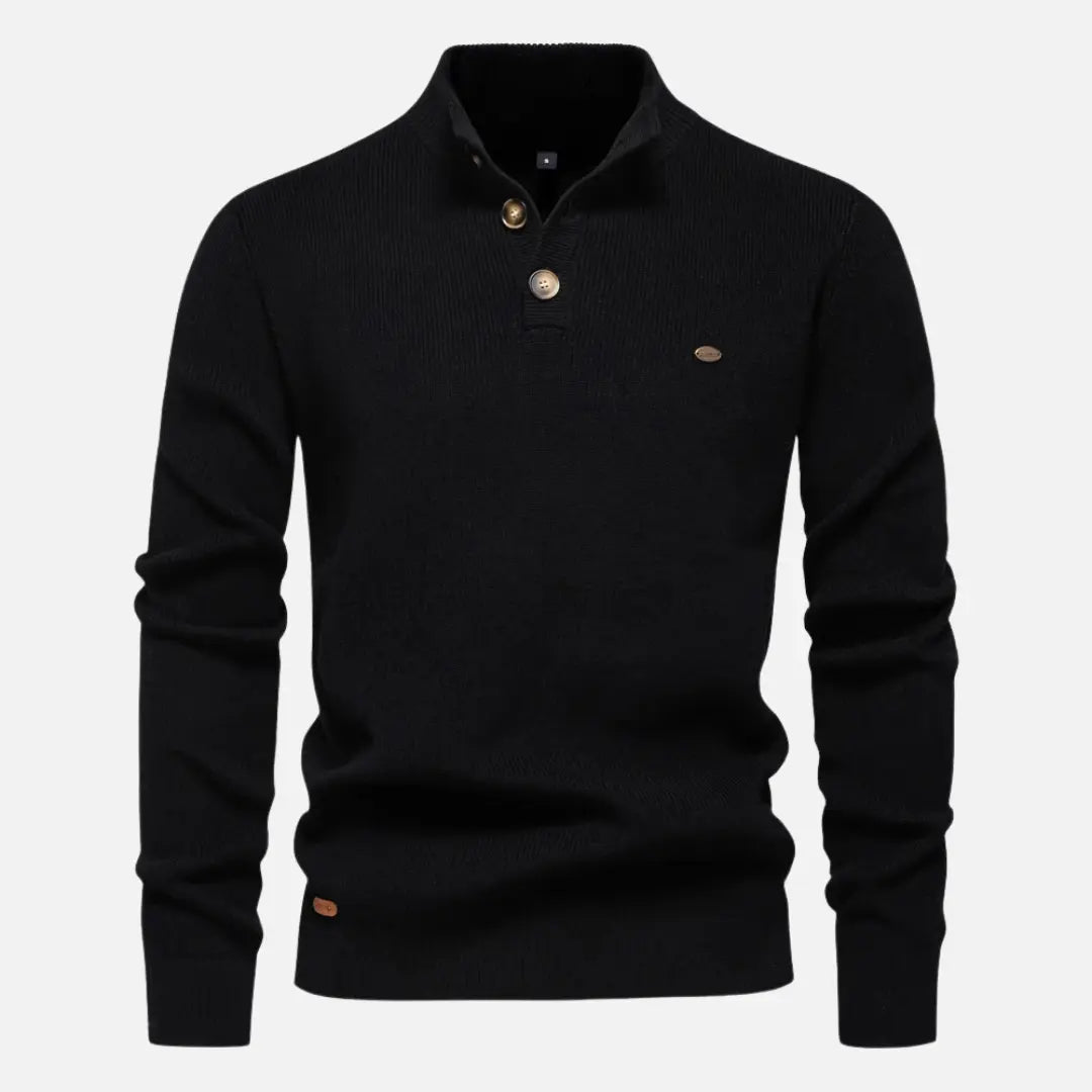Connor - Maglione a collo alto in maglia