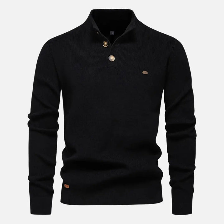 Connor - Maglione a collo alto in maglia