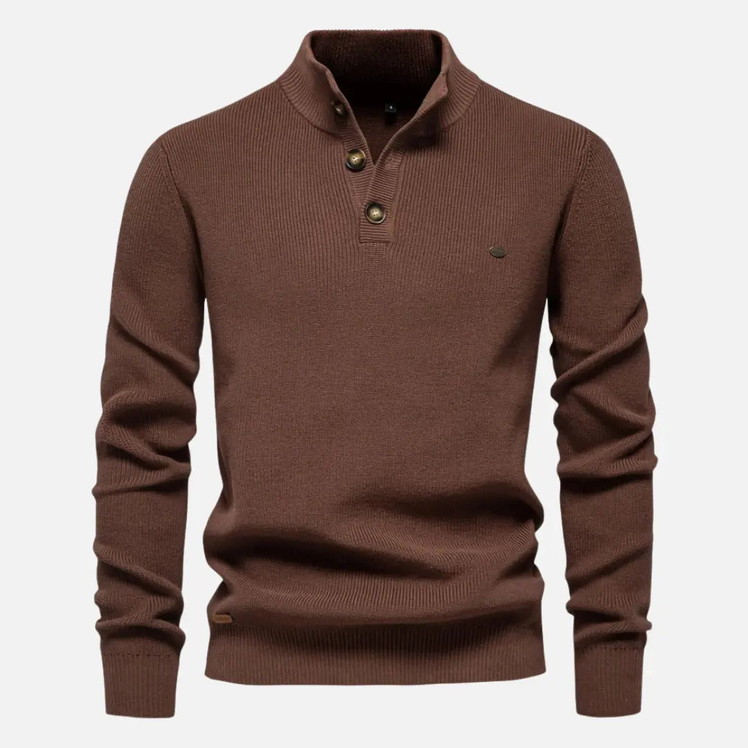 Connor - Maglione a collo alto in maglia