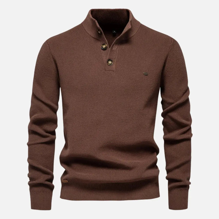 Connor - Maglione a collo alto in maglia