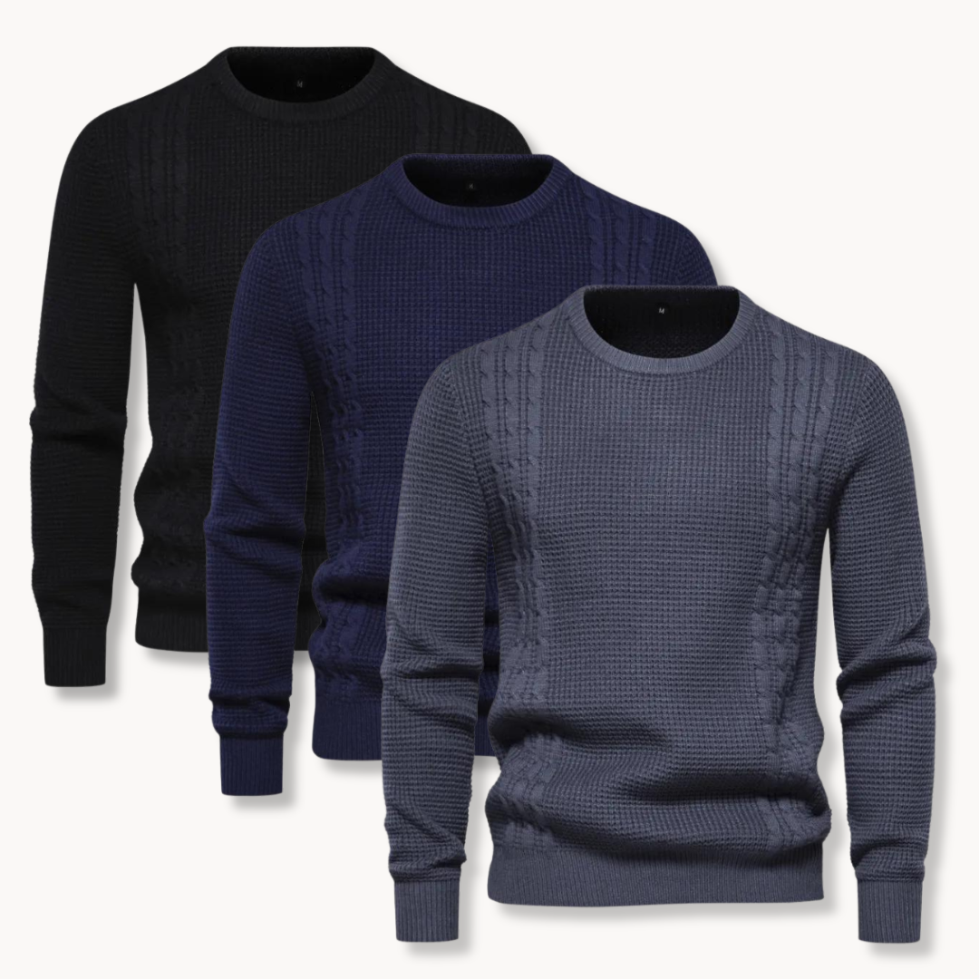 Dylan - Maglione patchwork in maglia